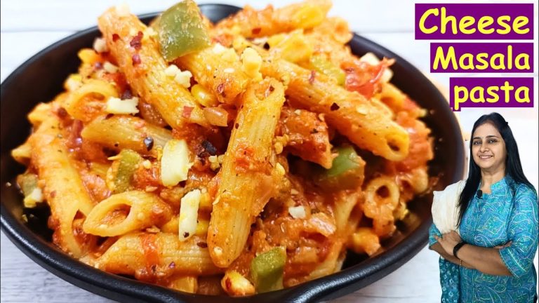 Cheese Masala Pasta | मसालेदार चीज़ी पास्ता | Pasta recipe | Radhika Recipes