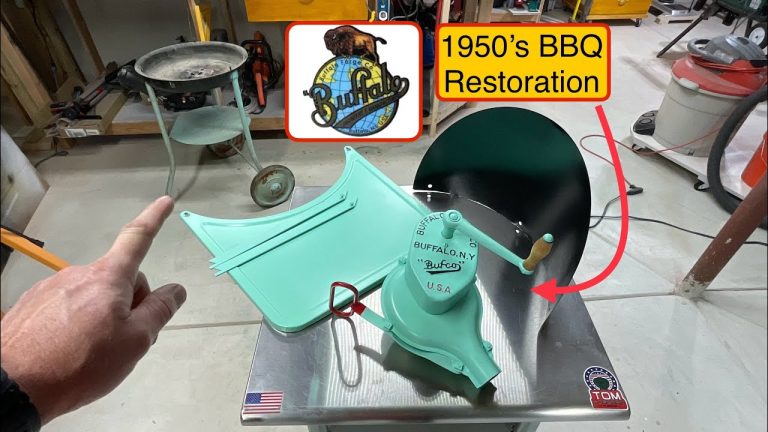 70 Year Old BBQ Grill Restoration Update! / Buffalo Forge Broil Air Grill Phase 1 Completed!  🇺🇸