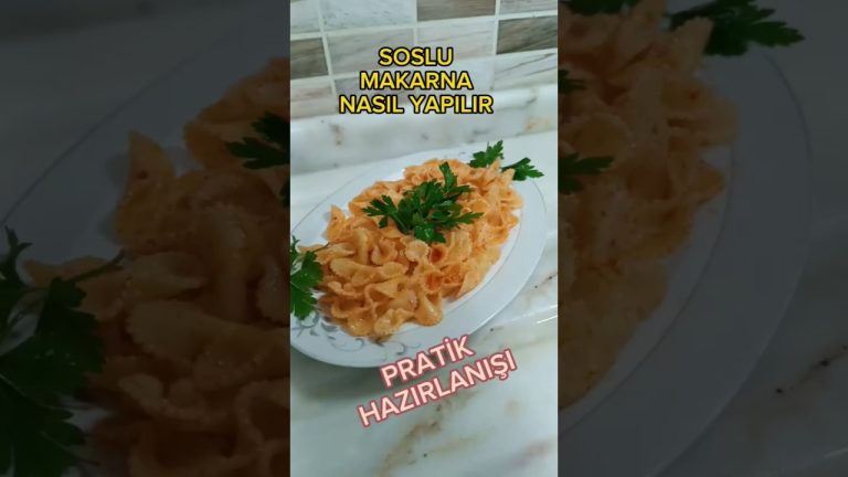 Salçalı Soslu Makarna Tarifi _ Salçalı Makarna _ Pratik Makarna _ Nefis Makarna