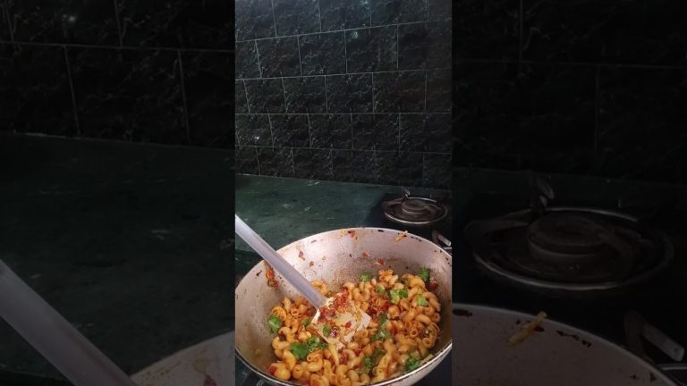 Quick Easy Masala Macaroni Pasta Recipe #shorts