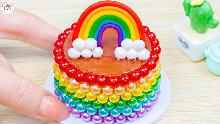 Miniature Rainbow Chocolate Cake 🌈🍫 Fresh Miniature Cake & Dessert Recipe Ideas