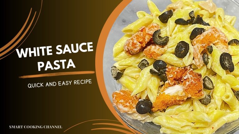 SIMPLE AND EASY WHITE SAUCE PASTA RECIPE || SMART COOKING #pasta #whitesaucepasta