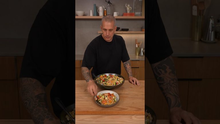 Chickpea Salad with Grilled Prawns 🍤🥗 for “April” @Jampikelets_ash