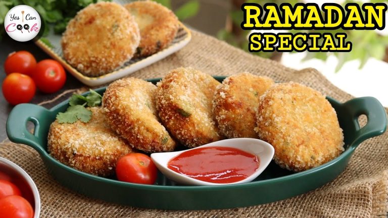 Chatakedar Potato Chicken Cheese Cutlets (Ramadan Special) Recipe by Yes I Can Cook