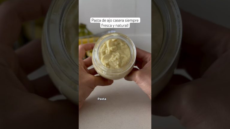 Como hacer pasta de ajo casera!