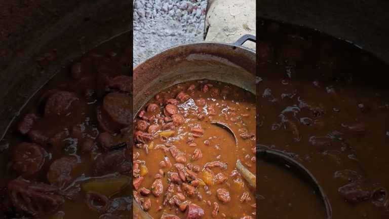 Carne de cerdo a la leña. La vida del campo