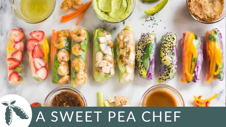 5 Healthy Spring Roll Recipes | A Sweet Pea Chef