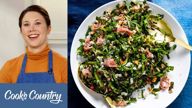The Best Winter Salad: Swiss Chard with Prosciutto, Basil, and Blue Cheese