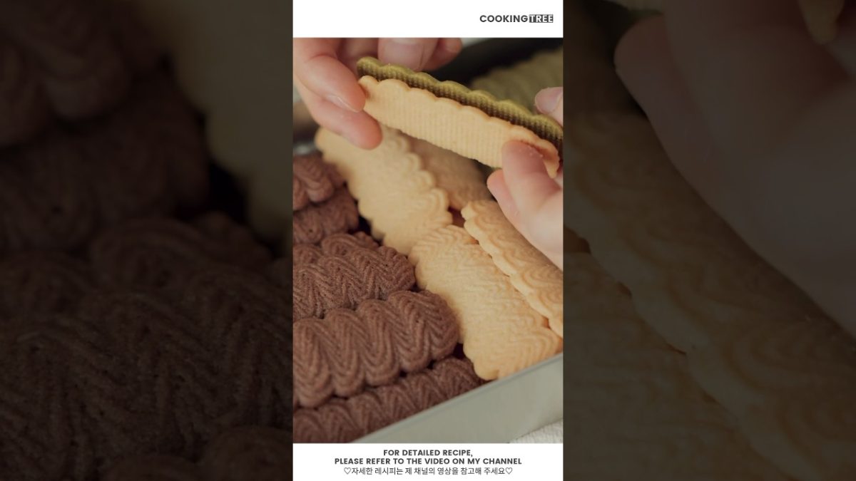 짜서 굽는 쉬운 버터 쿠키! 3가지 맛 비에누아 쿠키 Easy Butter Cookies! Sablés Viennois #Shorts #Baking
