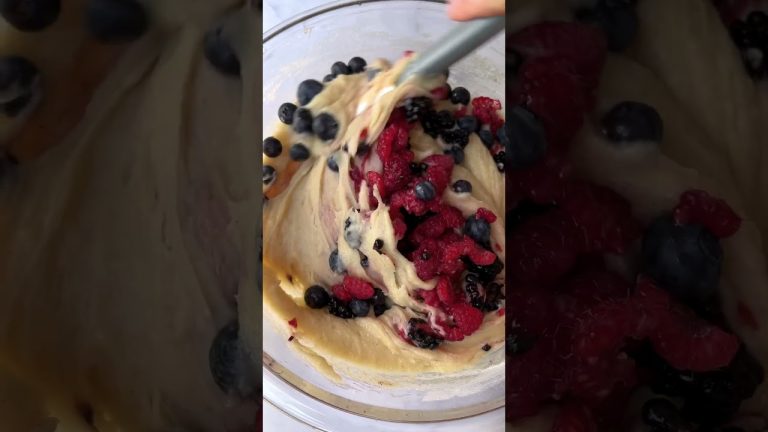 Triple Berry Cheesecake Muffins!