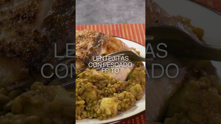 Los lunes son de lentejitas, y mejor si se acompañan con #pescado frito 😋 #receta #recetafacil