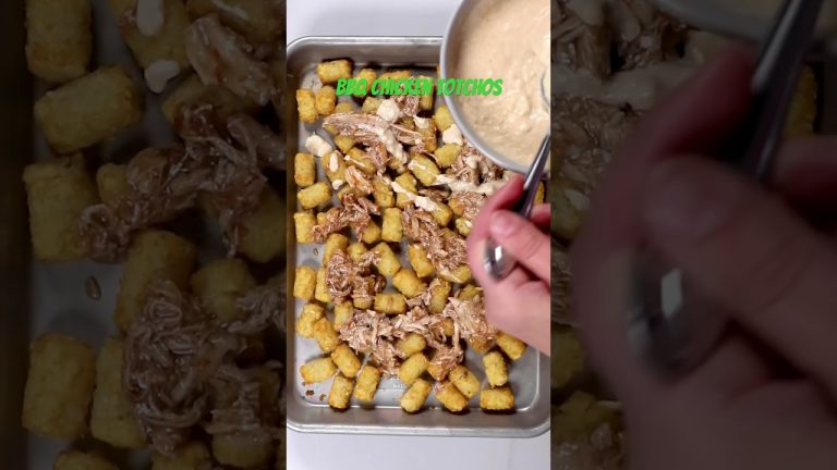 BBQ CHICKEN TOTCHOS #recipe #shorts #totchos LINK IN DESCRIPTION