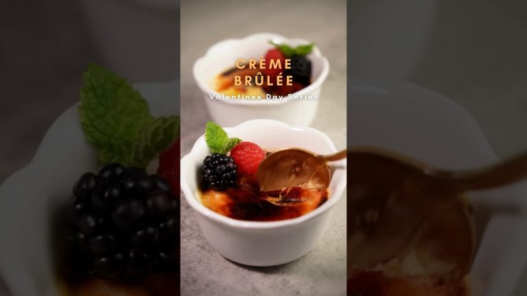 Crème Brûlée 🍮 anyone can make! #cremebrulee #dessert #easyrecipe