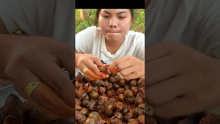snail fried so yummy, snail recipe, seafood recipe #shorts #short #food 156