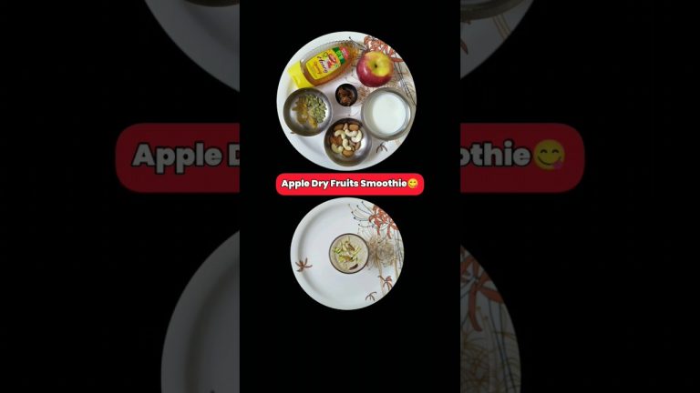 ✨Apple&Nuts Smoothie Recipe😋✨ No Sugar, No Jaggery Energy Boosting Drink Recipe For All