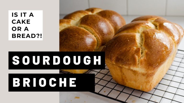 Sourdough Brioche Bread Recipe made with Sourdough Starter! So soft and light!