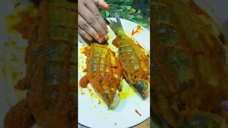 Grilled fish ASMR #asmr #fish #shorts #asmrvideo #recipe #cooking #trending #trendingshorts