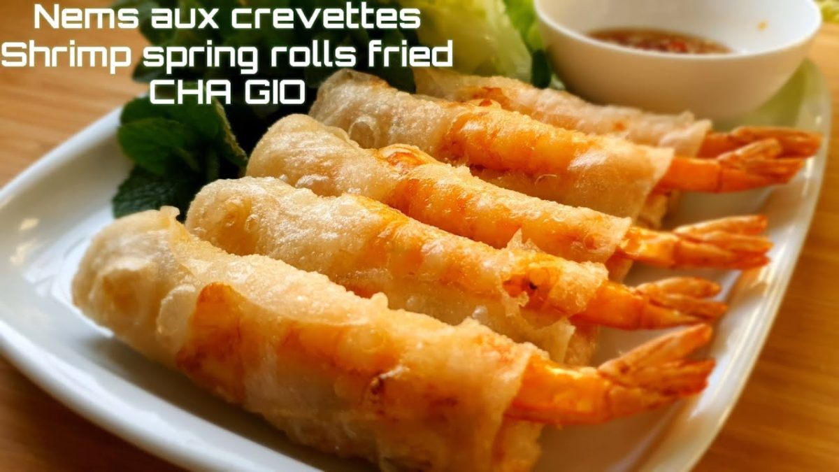RECETTE NEMS AUX CREVETTES | NEMS VIETNAMESE SPRING ROLLS | 365 recipe cooking