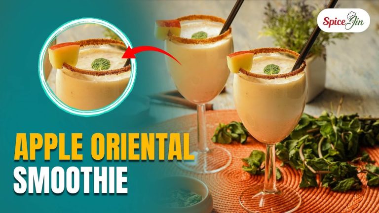 Healthy Apple Smoothie Drink | Apple Smoothie Recipe | Spice Jin