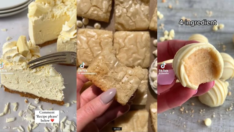 🥟Aesthetic White Chocolate Recipes and Dessert 🍨 I Aesthetic Baking TikTok Compilations 🍮
