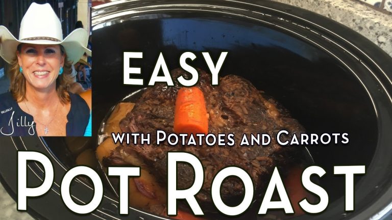 Pot Roast Crockpot Recipe – Easy Slow Cooker Roast Beef with Potatoes and Carrots