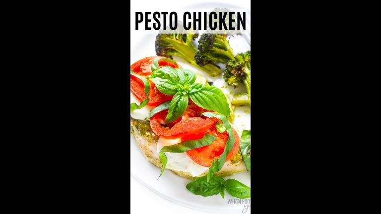 I can’t stop making this Pesto Chicken! #shorts