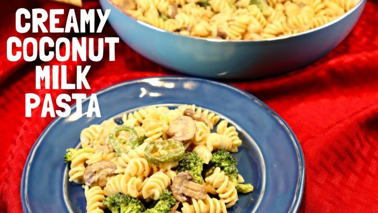 Creamy Coconut Milk Pasta | Vegan Pasta | Pasta using Coconut Milk