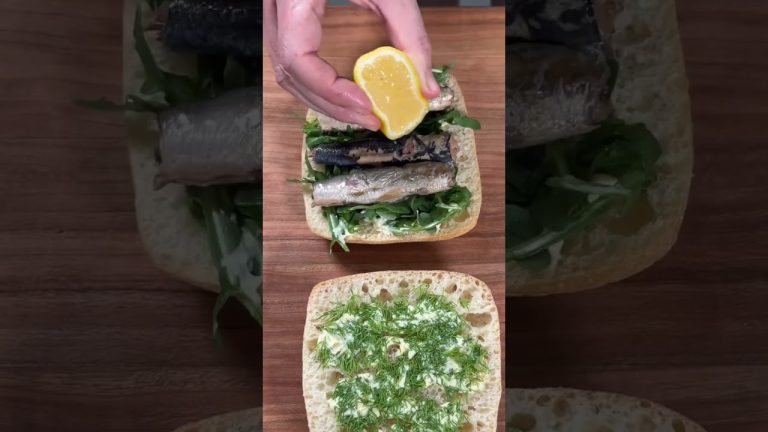 Best Crispy Sardines Sandwich Recipe | Easy Tinned Fish