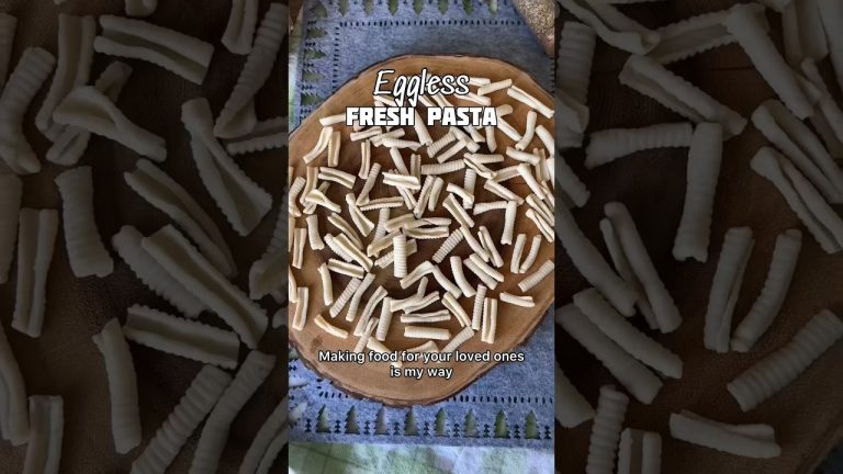 Eggless Fresh Pasta recipe !