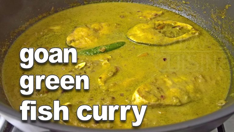 Goan Green Fish Curry | Kingfish Curry Recipe | Goan Fish Recipes | Goan Recipes by Fatima