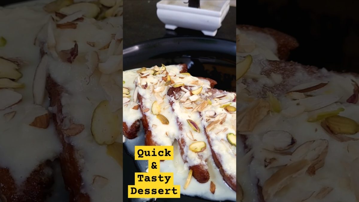 தேன் ஊறும் பிரெட் ஸ்வீட் 🤤 | Easy Bread Sweet | Shahi Tukda | Dessert #shortsvideo #shahitukda