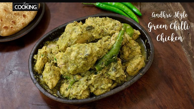 Andhra Chilli Chicken | Green Chilli Chicken | Spicy Chicken Curry | Chicken Gravy | Chicken Recipes