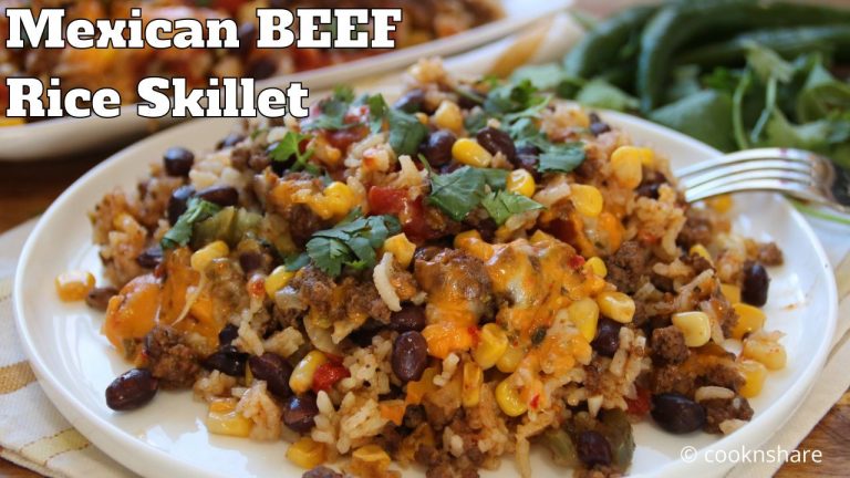 Easy Mexican Ground Beef Rice Skillet – One Pan Wonder!