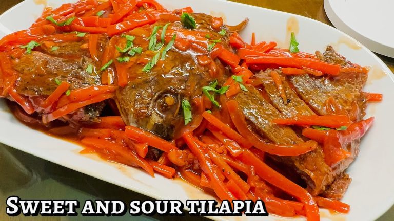 TASTIEST TILAPIA RECIPE YOU CAN MAKE!!! | SEAFOOD RECIPES | SWEET AND SOUR TILAPIA RECIPE | FISH |