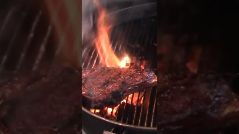 Flame Seared Ribeye Steak. #beef #ribeye #steak