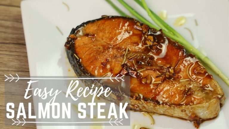 Honey Garlic Butter Salmon Steak – Salmon Recipes ( Fish Recipes )