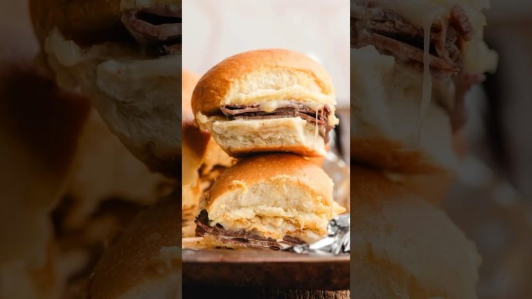Roast Beef Sliders #recipe #shorts #superbowlfood #beefrecipe