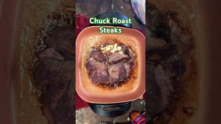 Chuck Roast Steaks Garlic Butter @cookingintheshopwithmark1222