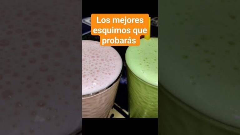 Esquimos espumositos y deliciosos, no se hacen agua