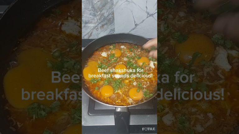 Unveiling the Secret of Irresistible Beef Shakshuka for Breakfast