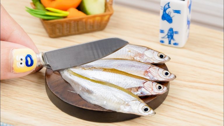 Amazing Miniature Seafood Recipe 🐟 The Smallest Fried Horse Mackerel in the World