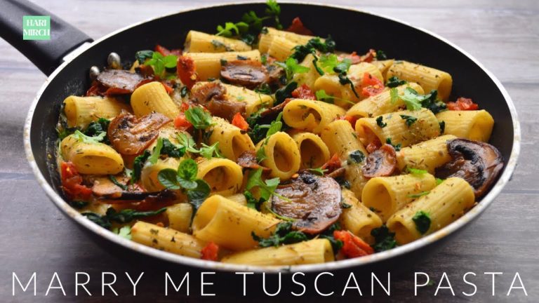 Marry Me CREAMY Tuscan Pasta Recipe | Romantic Date Night Recipe