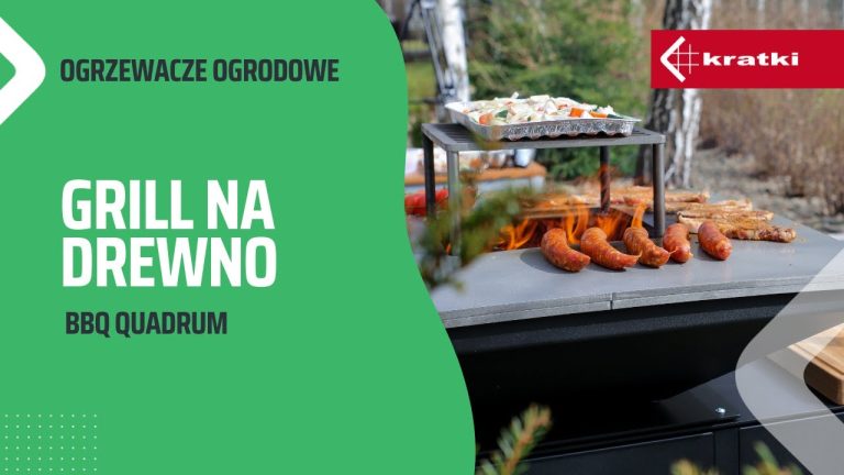 Palenisko ogrodowe z grillem BBQ Quadrum. Profesjonalny grill na drewno do ogrodu.