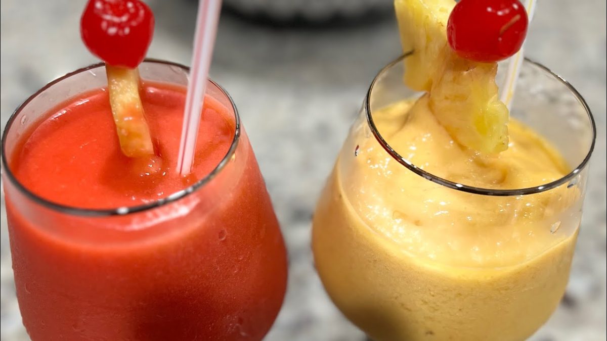How to make a delicious Jamaican tropical blended fruit punch / fruit smoothie recipe