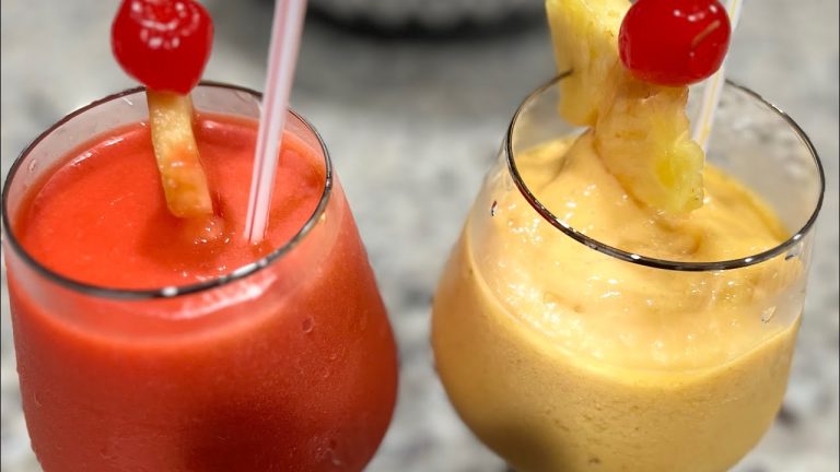 How to make a delicious Jamaican tropical blended fruit punch / fruit smoothie recipe