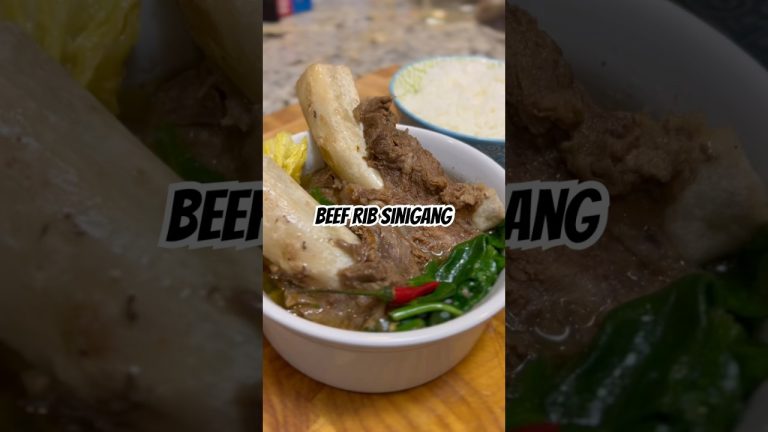 Beef rib sinigang #beefsoup #sinigang #beefsinigang #filipino #filipinofood #soup #asmr #cooking