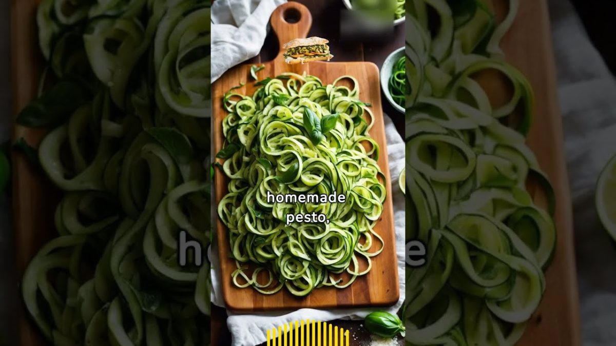 Do You Want to Change Your Life? Learn How to Cook Vegan Food Zucchini Noodles with Pesto!