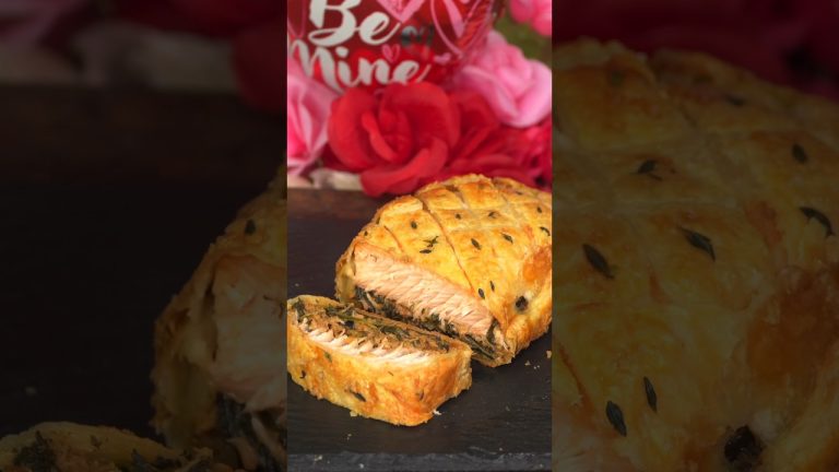 The Beef Wellington of the Sea | Salmon En Croute #shorts #recipe