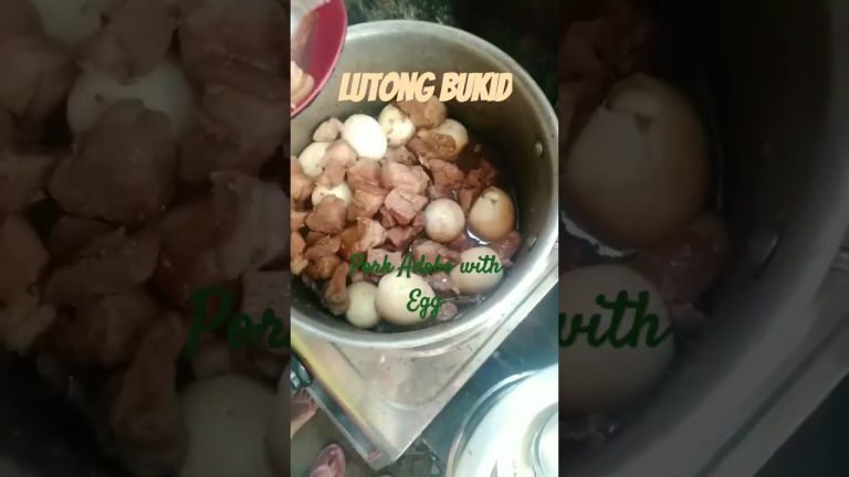 Lutong bukid. Pork Adobo with Egg #agri #video  #farmlife #viral #cooking #seniorcitizens#fyp
