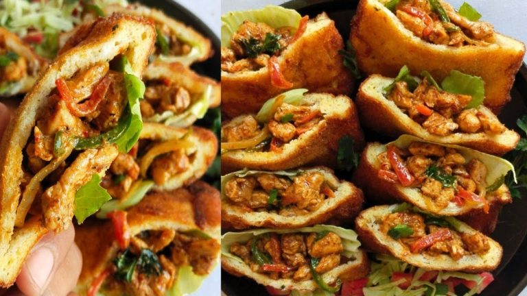 Chicken pockets recipe | bread patties in new style | chicken patties